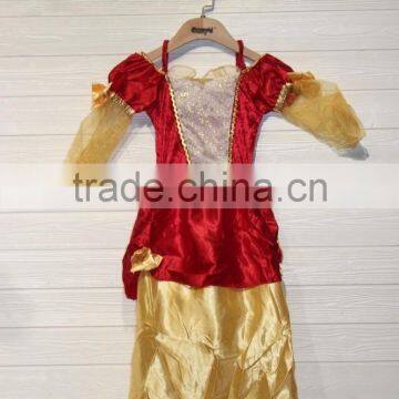 GZY 6-16year Old Red Princess Dress in Stock photo-3