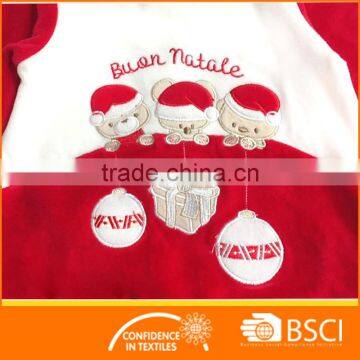 Cheap Nice Red Bear Happy Baby Christmas Romper photo-2