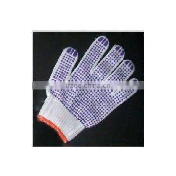 10 Gauge PVC Dots Glove/Hot Sale PVC dotted gloves/Cotton