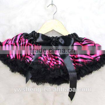 Baby Boutique Brand Name Clothing Christmas Costume Satin Chevron Pettiskirt Dance Wear Skirts for Young Girls photo-4