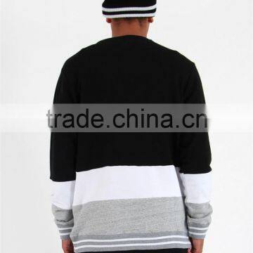 Men Cheap Pullover Three Color Fleece Mens Turtleneck Sweatshirts photo-3