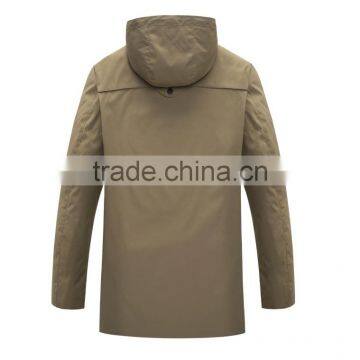 Wholesale Mens Mid Length Hoody Casual Coat Jacket With Contrast Trims photo-2