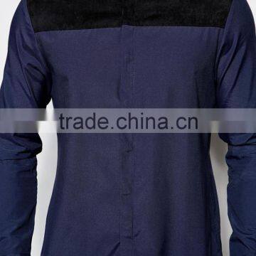 Latest Shirts With Faux Suede Panels photo-3