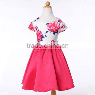 L-91#girls Boutique Dresses Floral Printed Dresses Baby Girl Cute Birthday Party Dress photo-4