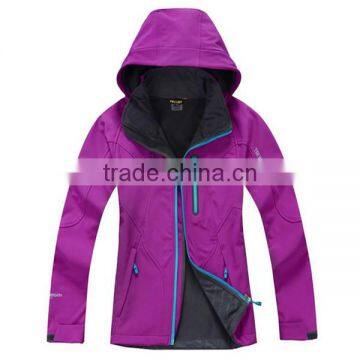 OEM ODM Customize Brand Women Outer Sports Polyester Soft Shell Jacket photo-6