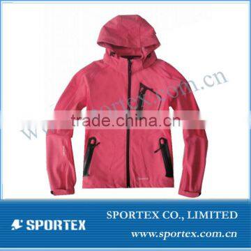 SPT-GS1307 softshell jacket women, waterproof softshell jacket women, softshell jacket for women with hood