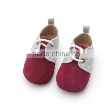 Wholesale soft sole suede leather baby shoes