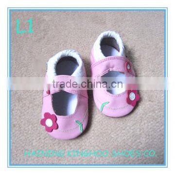 2016 leather baby shoes soft sole baby sandals barefoot shoes