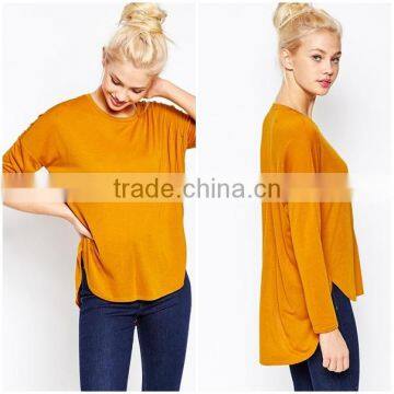 European Style Fashion Personal Custom Long Sleeve T-shirt for Lady photo-1