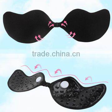 1/2 Cup Silicone & Spandex Wire Free & Push Up Invisible Bra photo-6