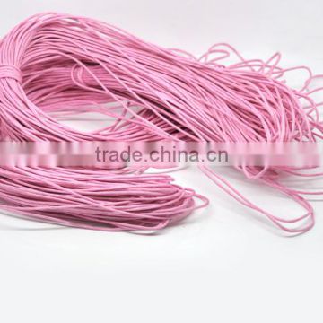 High Quality 80M Pink Waxed Cotton Necklace Cord 1.5mm