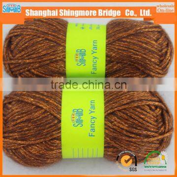 Alibaba China fancy knitting yarn supplier best selling metallic wool blended yarn, air yarn for hand knitting