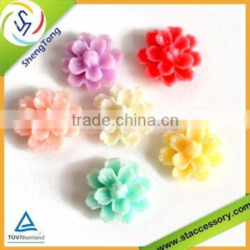 High Quality Plastic Resin Flower,resin Flower Cabochons,resin Flower Beads