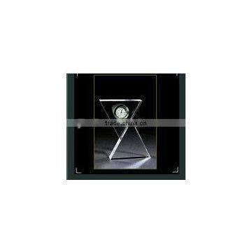 wedding favor crystal clock