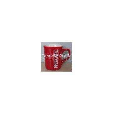 Ceramic Square Red Mug