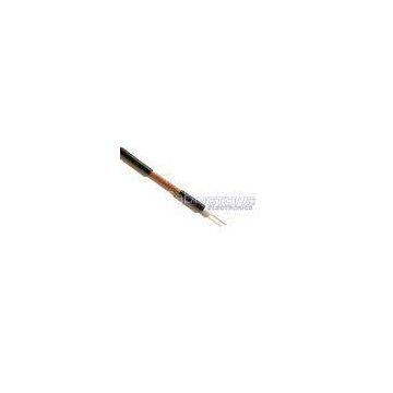 18AWG BC Conductor RG6 / U CCTV Coaxial Cable With 95% BC Braid CM Rated PVC