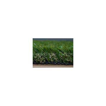 U Shaped Yarn Balcony Artificial Grass Surface , Residential Faux Turf Grass
