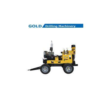 High Efficiency Trailer Type Water Well Drilling Rig