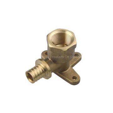 Brass Sliding Fitting Backplate Female Elbow