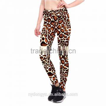 brown leopard yoga jogging legging /morning xg blue brown rose plus size high waist athletic high waist yoga pants