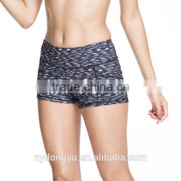 gray tight fit stretchy yoga shorts/ o tg 6 COLOR printed athletic workout jogging sports shorts