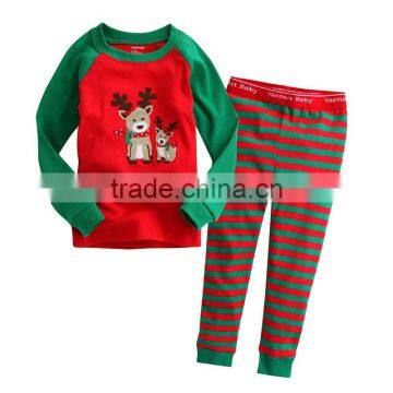 Christmas elk pattern long sleeve sublimation t-shirt wholesale