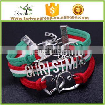 christmas gift bracelet customized wristband friend bracelets