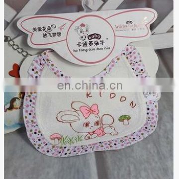 1 Pcs Color Random Baby Bib Infant Saliva Towels Newborn Wear Burp Cloths Cotton Soft Scarf Printed Cute Rabbit