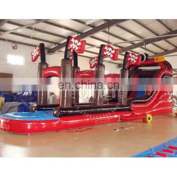 New finished inflatable pirate ship water slide