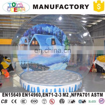 Christmas Decoration Giant inflatable snow globe Xmas Snow Ball