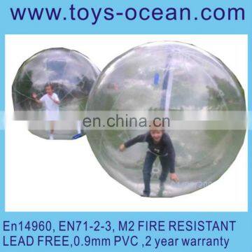 transparent water inflatable ball,waking on water ball for human