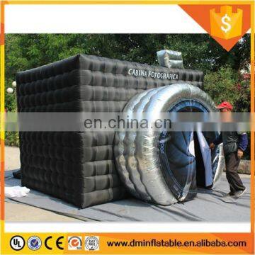 Big inflatable spray booth, shopping mall inflatable photo booth enclosure tent sales