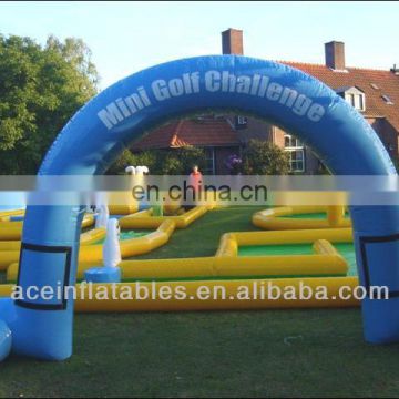 mini golf inflatable field