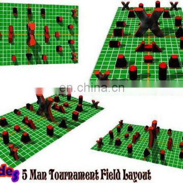 Large Mobile Outdoor Inflatable Paintball Arena For Shooting Games