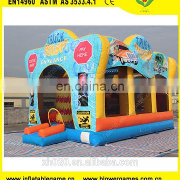 Summer party game inflatable car wash bouncer for kids