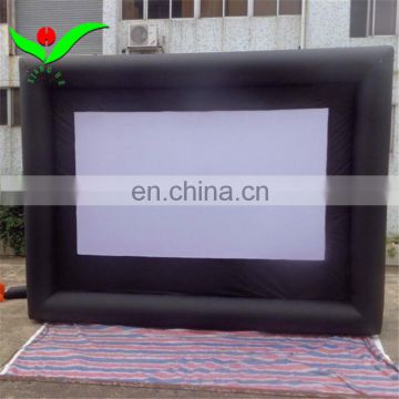 Outdoor projection screen inflatable movie screen