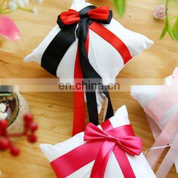 2016 New Western Style Big Bow with Ribbon Wedding Properties Bride Ring Pillow