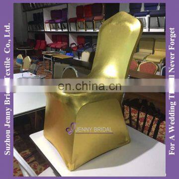 C013L spandex wedding chair cover luxury wedding chair cover gold spandex chair covers