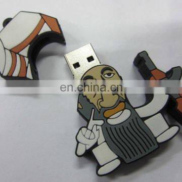 Cool Man Shape Promotional Pvc Usb Fkash 64gb Drives for Sale photo-2