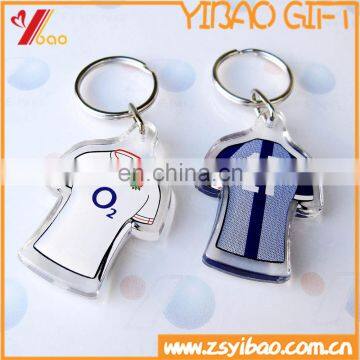 Promotional custom acrylic keychain,T-shirt keychain