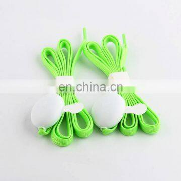 Fashionable design colorful nylon luminous shoelace light up led shoelace