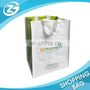 Custom Design Eco Cheap White Coat PP Woven Shopper BagTote Bag Bulk