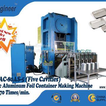 Automatic aluminum foil container production line