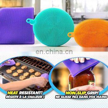 Kitchen Clean Sponge Cleaning Dishwashing Silicon Mildew-Free Sponges As Seen On TV Clean Sponge