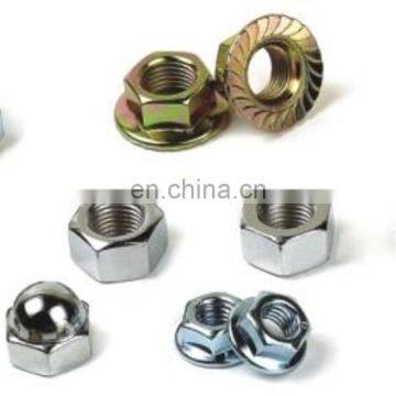 galvanize carbon steel hex flange nuts with tooth for bolt and screws fasteners