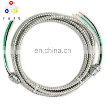 UL 1569 standard 12/2 12/3 copper conductor THHN inner core aluminum armored type cable