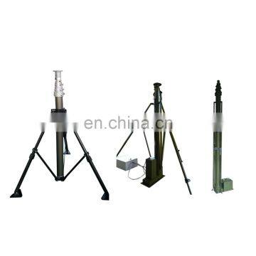 manual motorized pneumatic aluminum antenna mast