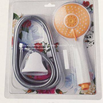 Free shipping hand shower set with hose and base in a pack factory supply directly