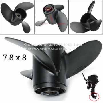 Aluminum Outboard Propeller 7.8x8 Suit For Tohatsu Nissan Mercury Outboard 4 5HP 6HP Engine photo-2