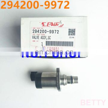 100% ORIGINAL AND NEW SCV  CONTROL VALVE  294200-9972 same as 294200-2970 suction control valve